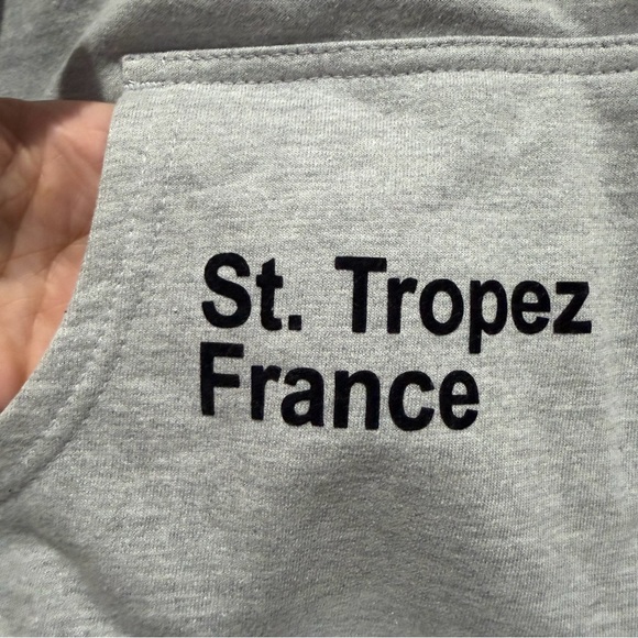 NEW Apres Surf Felpa Coco Beach Gray Pink Green Hoodie Size Medium - Picture 2 of 14